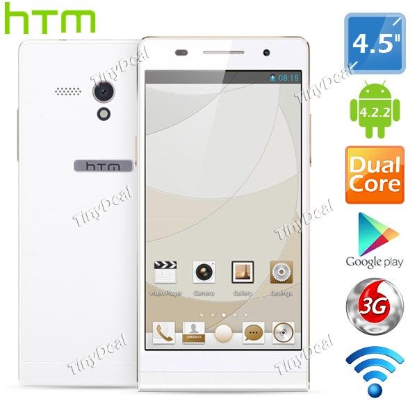 (htm) A6 4.5 Capacitive Touch Mtk6572 Dual Core Android 4.2