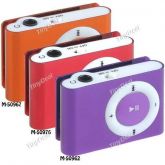 Mp3 Player De Forma Retangular Clipe Pad + Tf Slot