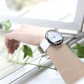 Relógio De Quartzo De Pulso Com Pulseira De Couro Sintético
